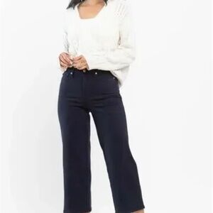 Judy Blue Denim cropped wide leg Jeans